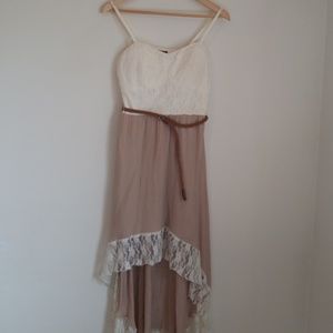 Lace corset top dress